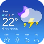 weather live - radar & alerts android application logo